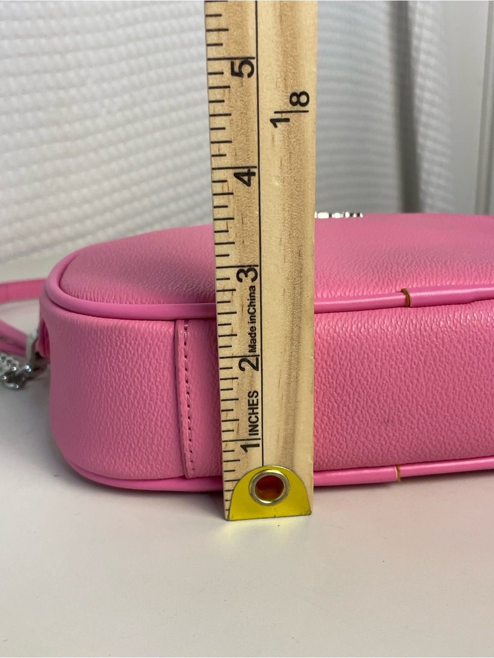 Iris & Rainbow Night Out Crossbody Bag in Bubble Gum Pink with Coin Pouch - Picture 15 of 15